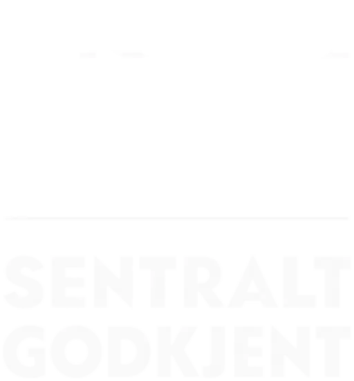 Sentralt Godkjent merke, hvit